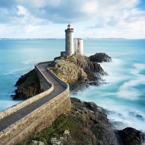 Phare du petit minou in Plouzane, Brittany, France
