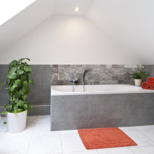 Crédence Stonework – Effet Pierre Naturelle pour Salle de Bains