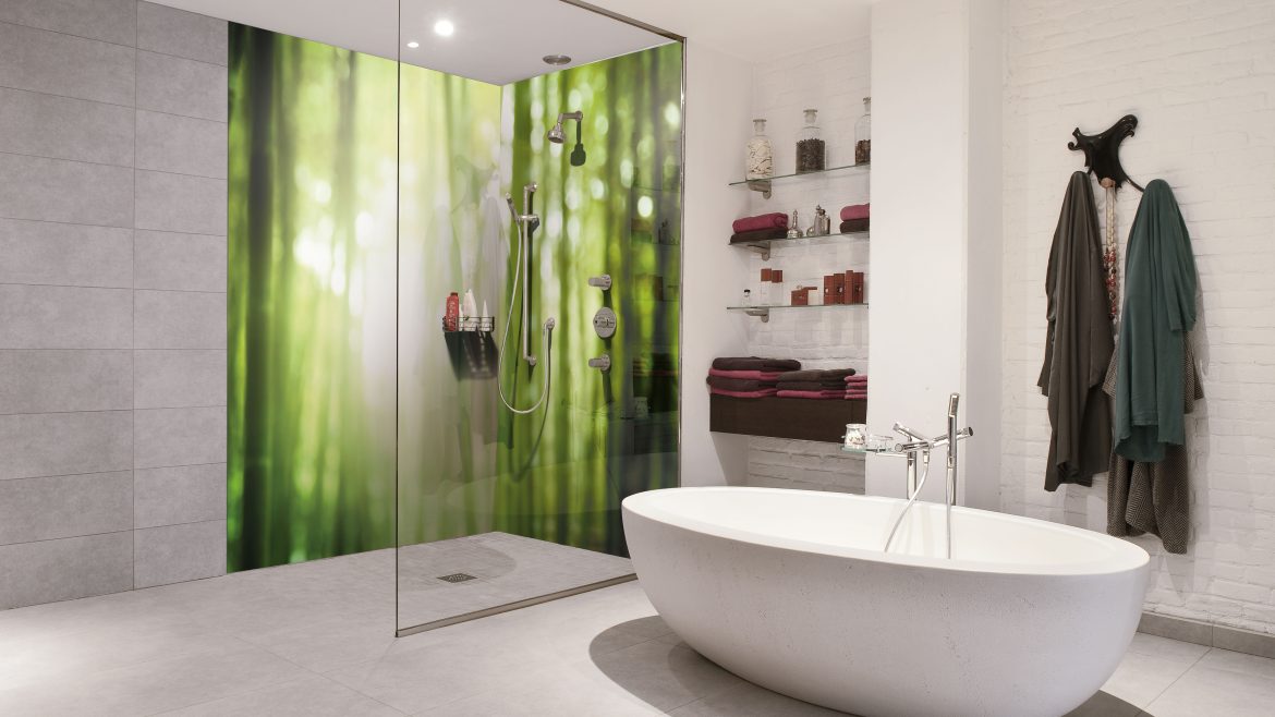 Crédence Douche Kyoto, panneau mural sur mesure