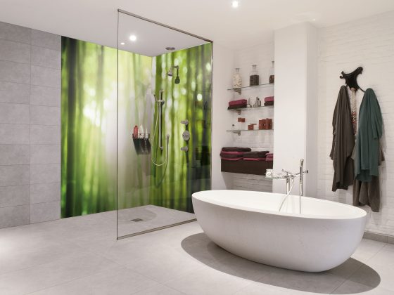 Crédence Douche Kyoto, panneau mural sur mesure