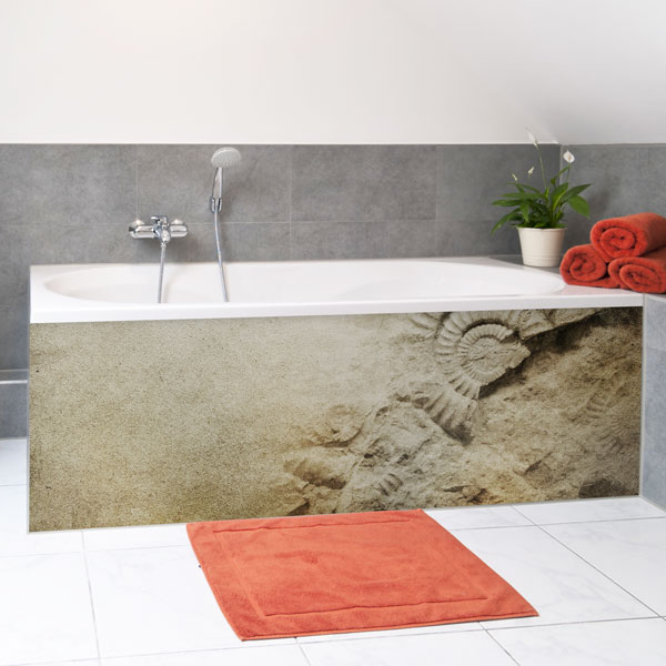 Tablier de baignoire décor Ammonite